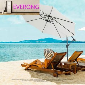 Sombrilla Moderna Plegable <span class=keywords><strong>de</strong></span> 3 Metros, Color Blanco Crema, Protección UV, Base Tipo Banana para Patio, <span class=keywords><strong>Playa</strong></span>, Hotel, Parque, Protección Solar - Product Image 6