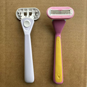 <span class=keywords><strong>Rasoir</strong></span> pour femmes le plus vendu, cartouche à 5 lames à dos ouvert, lames en acier inoxydable, sûr pour le visage - Product Image 3