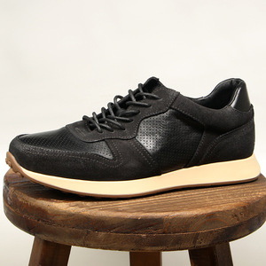 Zapatos Deportivos de Piel Genuina para Hombre, Transpirables, de Tacón Bajo, Estilo Casual, con Bloques de Color y Diseño de Parches - Product Image 2