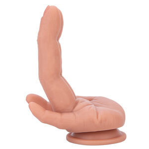 Silikon parmak yapay penis vantuz seks oyuncakları kadın erkekler için eşcinsel Dildos yapay parmak şekli yapay penis kadın adam için - Product Image 4