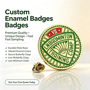 Épingles de revers personnalisées en émail, badges métalliques ronds aux couleurs vives, logo personnalisé, faible MOQ, échantillon rapide pour clubs sportifs, cadeaux souvenirs - Product Image 1