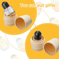 2 jeux de poupées gigognes non peintes Matryoshka en bois Kit de poupées de bricolage Personnalisez Créez votre propre poupée russe de Noël