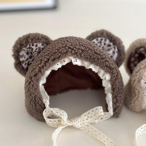 Chapéu bonito do urso do filhote Laço Floral Pet Chapelaria Chapéu Do Cão - Product Image 4