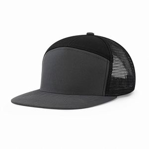 Wholesale High Quality Custom 7 Panels <b>Plain</b> Sport Snapback <b>Caps</b> Mesh Trucker Hats Trucker <b>Caps</b> - Product Image 5