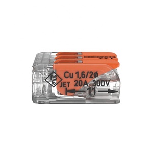 100% новый оригинальный быстроразъемный соединитель WA 221-413, <span class=keywords><strong>3</strong></span> контакта, 5,6 мм, 32 А, пружинный зажим, кабельный клеммный блок ST, гнездовой разъем - Product Image 4