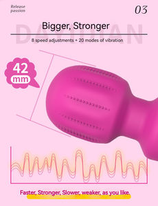 Precio de fábrica Varita flexible Masajeador Vibrador humano Tienda en línea Juguetes sexuales para hombres Cuerpo completo Cara India - Product Image 4