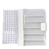 Livre d'affichage magnétique pour faux ongles, album de rangement transparent en acrylique anti-poussière pour nuancier de couleurs, idéal pour échantillons de manucure en salon de beauté