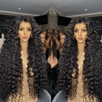 Perruques Courtes Bob Cheveux Humains Bouclés Crépus Birmans Naturels Pixie Bouncy Lace Front HD Vague Profonde Jerry Curly Frontal pour Femmes