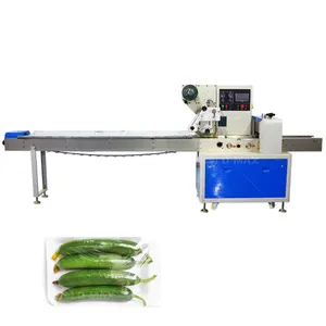 Year-End Promotions Food Candy Bread Bakery Cookies Biscuit Vegetables Flow Wrapping Packing Machine
