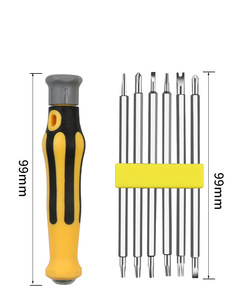 Bộ tua vít đa năng 6 trong <span class=keywords><strong>1</strong></span> công nghiệp/tự làm, có thể tùy chỉnh OEM, dụng cụ tháo lắp tại nhà với tay cầm bằng nhựa - Product Image 4