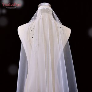 YouLaPan V169 mode <span class=keywords><strong>mariée</strong></span> couche unique bout des doigts <span class=keywords><strong>Long</strong></span> <span class=keywords><strong>voile</strong></span> haut fête mariage court <span class=keywords><strong>voile</strong></span> <span class=keywords><strong>avec</strong></span> <span class=keywords><strong>strass</strong></span> étincelants - Product Image 1