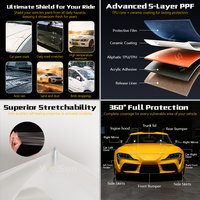 Fabricant de PPF personnalisé Film polyuréthane transparent brillant TPU PPF 1,52*15m Film protecteur Satin mat noir Film de protection de peinture