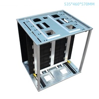 Support de stockage de cartes de circuits imprimés ESD, cadres supérieur et inférieur, en plastique noir, pour rangement de cartes SMT, en alliage d'aluminium