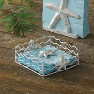 Servilletero blanco con diseño de estrella de mar, vajilla elegante para el hogar, cocina, decoración de mesa, accesorio de la mejor calidad - Product Image 1