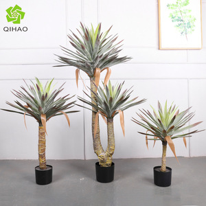 Plantas Artificiales de Yucca en Cestas Tejidas, Varios Tamaños, Decoración de Interiores, Hojas de Alta Simulación, Accesorios para Bodas y Hogar - Product Image 5