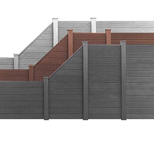 Panneau de clôture WPC gris anti-termites et résistant à la chaleur, populaire en Allemagne, pour usage extérieur en jardin privé - Product Image 3