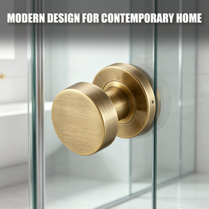 TIANYI Luxury Antique Brass <b>Door</b> <b>Knob</b> Round Rosette Vintage Brushed Bronze Interior Room Wooden <b>Door</b> Handle Cylinder Locksets - Product Image 4