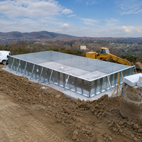 Piscine modulaire préfabriquée en acier inoxydable avec système d'installation rapide pour les projets d'hôtels et de complexes hôteliers
