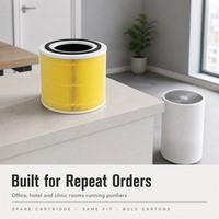 Filtre HEPA de remplacement pour purificateur d'air Levoit Core 300 300S, charbon actif 0.3, pour éliminer les odeurs de fumée domestiques