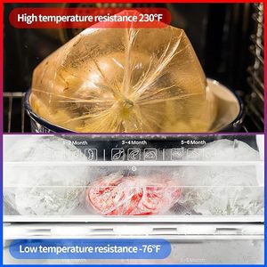 Rollo de Bolsas de Plástico de 12'x 20', Bolsas Transparentes para Almacenamiento de Alimentos, 350 Piezas por Rollo, Bolsas de Plástico para Frutas, Verduras, Pan, Carne - Product Image 5