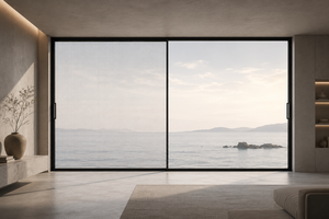 Porte coulissante panoramique en verre ultra-mince de 38 mm |   Système coulissant à emboîtement de qualité architecturale certifié NAFS - Product Image 2