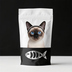 Sac à fermeture éclair debout imprimé numérique personnalisé nourriture sèche pour chien et chat sacs de 2kg pochette d'emballage en plastique en feuille d'aluminium - Product Image 2
