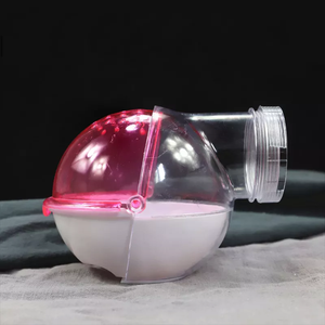 Mignon Hamster gerbille petit Pet Cage Tube salle de bains externe bain <span class=keywords><strong>bac</strong></span> à <span class=keywords><strong>sable</strong></span> en plastique chambre maison Animal jouet peut être externe acrylique - Product Image 3