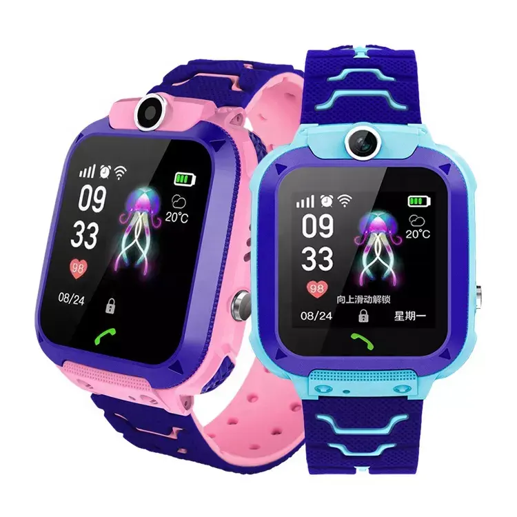 Q12 Children Smartwatch Camera Baby Sos Tracker Anti Lost sim Bracelet Alarm Waterproof Phone Call Wrist Kids Smart Watch