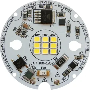 LEDマインライト用アルミニウムLEDモジュール99lm/W3年保証高品質9W 80 Ra ac PCB入力LEDモジュール