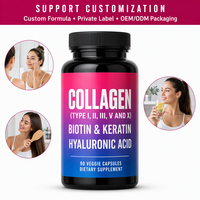Capsules de vitamine C, biotine, kératine et collagène pour le soutien nutritionnel de la peau, des cheveux et des ongles chez les adultes – Complément beauté quotidien