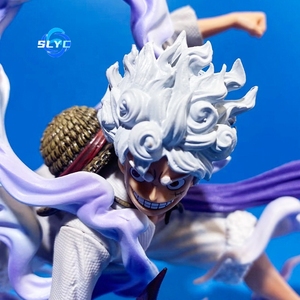 Một pieced Sun God 001 5 bánh NIKA Luffy quần màu đỏ và trắng Squat mô hình hộp set - Product Image 4