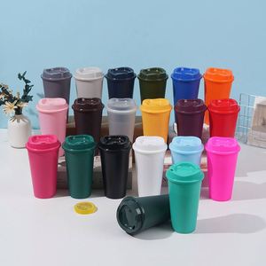 Colorful BPA-Free Plastic Tumbler <b>Mug</b> <b>with</b> <b>Lid</b> and Straw Direct Drinking Leak-Proof for Parties Adults Outdoor Use - Product Image 1