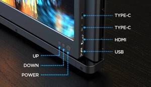 लैपटॉप के लिए लोयम EL-P1 प्लस 60hz गेमिंग मॉनिटर लैपटॉप 13.3 इंच डुअल एक्सटेंडर मॉनिटर - Product Image 6