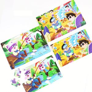 24 Piezas de Rompecabezas de Madera Creativos en 3D con Dibujos Animados de Animales para Niños, Juguetes Educativos para la Primera Infancia, Venta Directa del Fabricante - Product Image 3