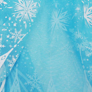 Girls Princess <strong>Hoodie</strong> Capes Summer Design Tulle Elsa Cosplay Capes Snowflake Ice Printed Cloak - Product Image 5