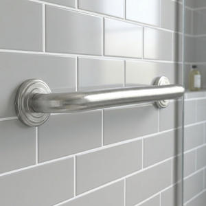 Barre d'appui murale en acier inoxydable de 32 pouces, nickel brossé, antidérapante, pour salle de bain - Product Image 1