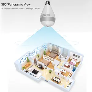 2024 yeni Wifi 1080P Smart akıllı panoramik güvenlik gözetim kızılötesi ve beyaz lambalar LED ışık kamera