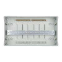 Boîtier électrique en plastique ABS 18 voies résistant aux intempéries Boîtier de distribution IP65 avec rail DIN