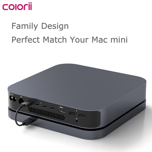 Base de Conexión USB-C de Aluminio para <span class=keywords><strong>Mac</strong></span> <span class=keywords><strong>Mini</strong></span> M4, Carcasa para SSD/HDD SATA de 2.5'', 5Gbps, 4K HDMI, DP, USB-A, Lector de Tarjetas SD/TF - Product Image 3