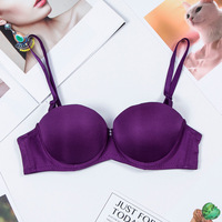 Soutien-gorge push-up confortable sans couture pour femmes, à armatures, coupe trois quarts (3/4)