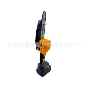Mini motosierra de 8 pulgadas, ligera, portátil y alimentada por batería para cortar madera - Product Image 4