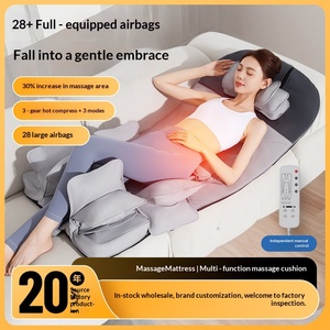 <strong>Massage</strong> <strong>Mattress</strong> Full Airbag Wrapping Air Wave Heat Therapy Vibration Kneading Plug-In Manual-Wired Control Cross-border English - Product Image 1