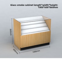 Vitrine à tabac avec étagère de comptoir de dépanneur en verre trempé,acieret bois pour cigarettes,collations et vente au détail