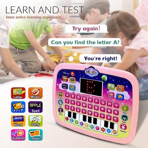 Hot Selling English Learning Machine Toy Tablet <b>Computer</b> Educational Toys Kids Learning LED Screen Battery Plastic Musical Toy - Product Image 4