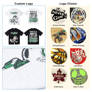 Camisetas de Punto de Alta Calidad para Hombre, Diseño Moderno y Personalizado, 100% Algodón, Estilo Urbano Holgado, Ecológico, Transpirable y de Secado Rápido - Product Image 4