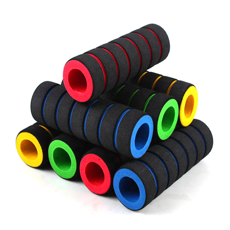 Настраиваемые резиновые ручки для гантелей 20 мм из вспененного этиленвинилацетата, удобные противоскользящие ручки для велосипеда