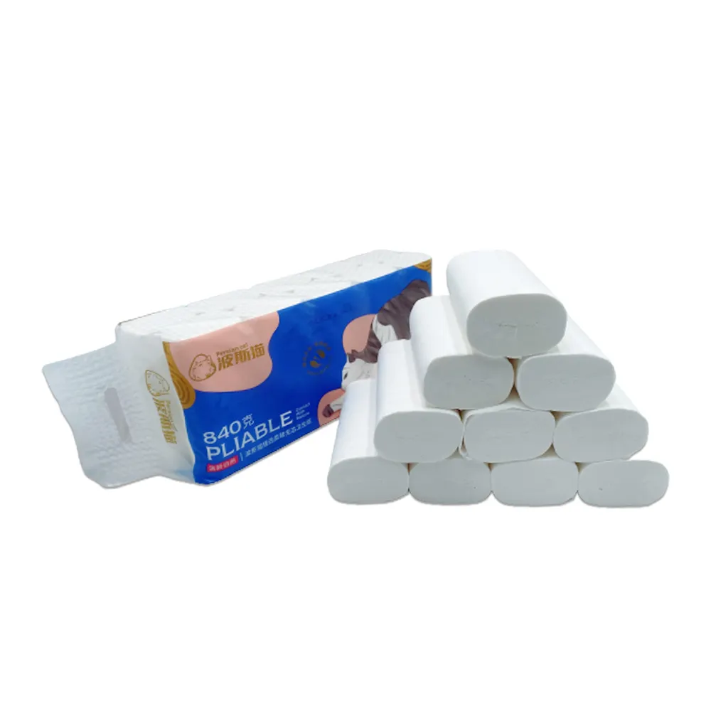 2022 100% virgin wood pulp tissue paper kitchen roll customized 3/4/5 ply Soft tissue paper roll bulk