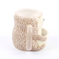 Tasse en céramique personnalisée avec motif de hérisson animal mignon, tasse à café et à biscuits