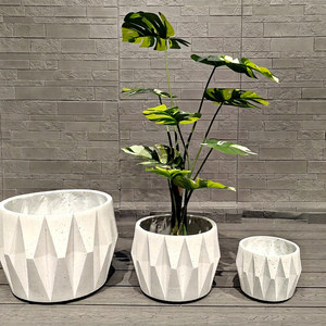 Maceta Moderna Hecha a Mano, Ligera, Ecológica, Biodegradable, Estilo Americano, de Fibra de Arcilla, con Drenaje, para Hogar y Jardín - Product Image 1