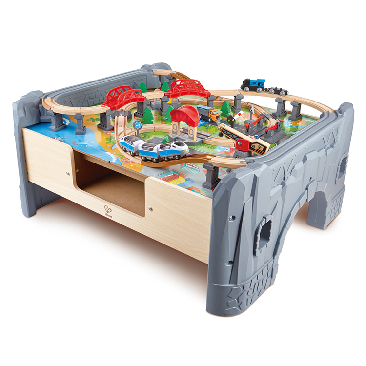 Hape Wooden Train Track On Table Diy 